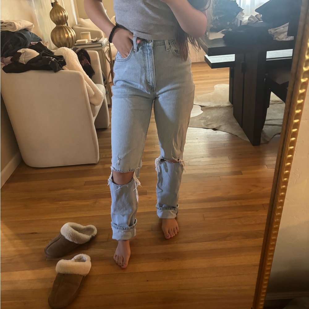 Abercrombie & Fitch Light Blue Straight Leg Jeans